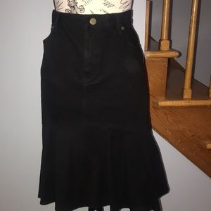 Lauren Jeans - Black Jean Skirt